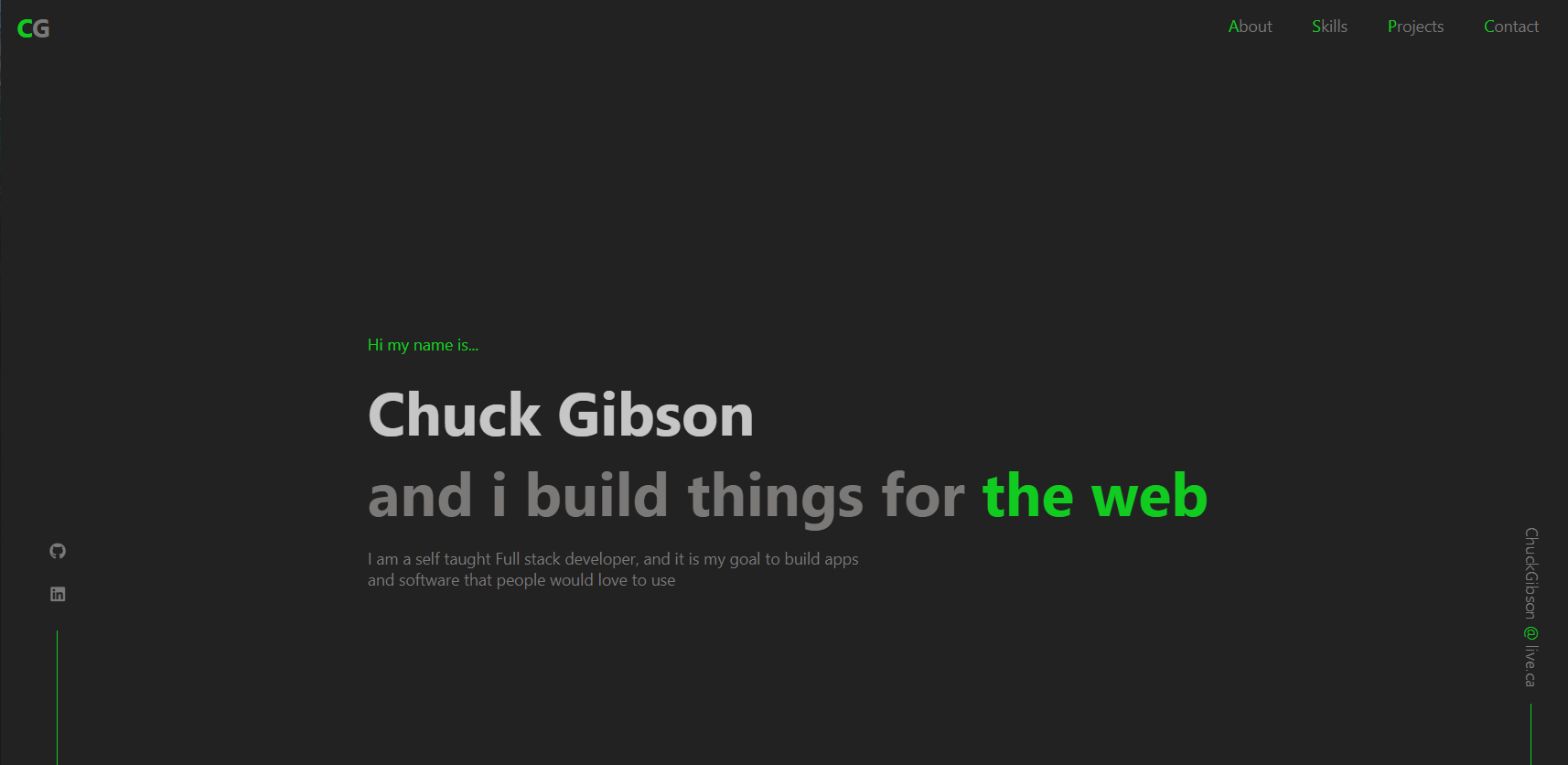 Chuck Gibson's portfolio site